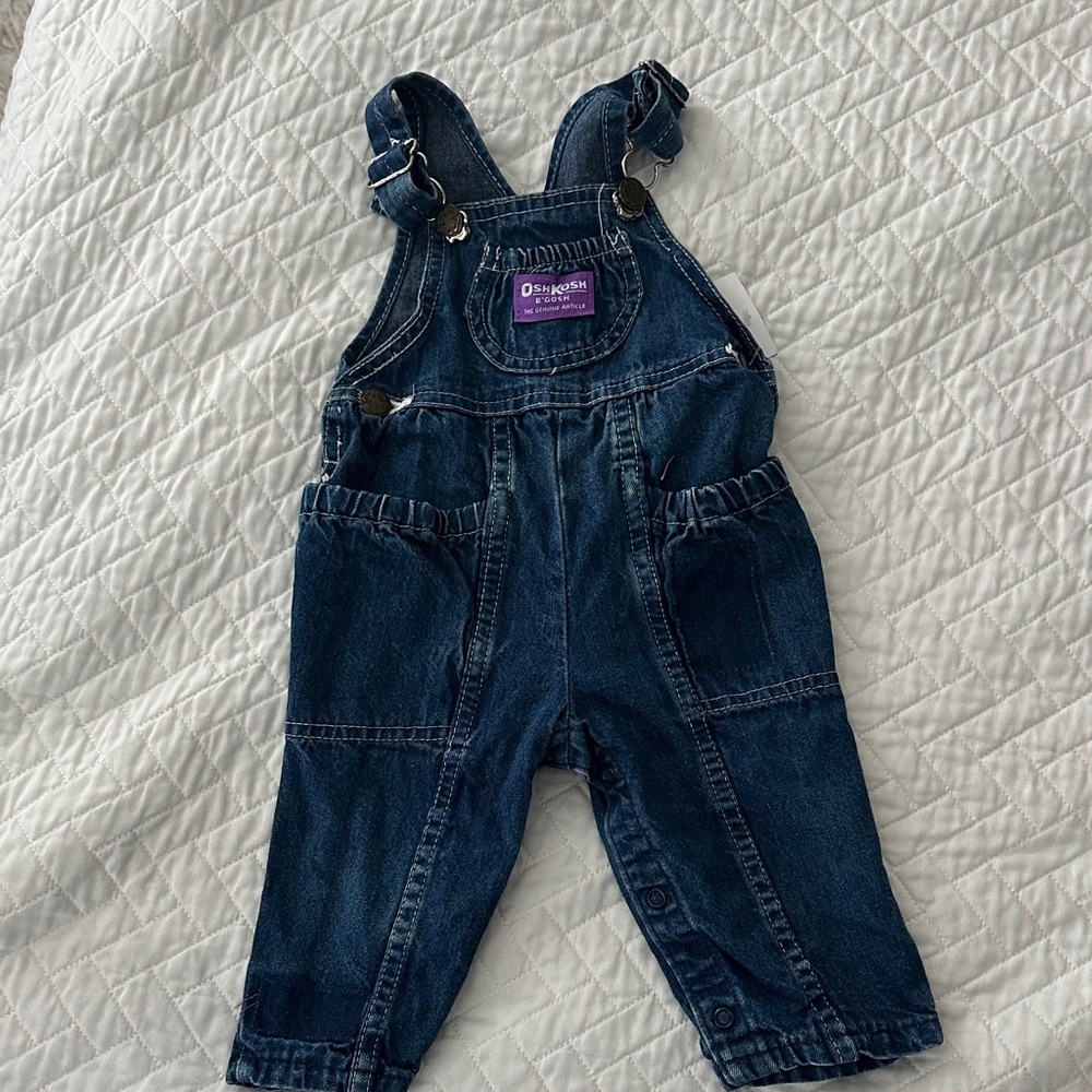 OshKosh B'gosh Dark Blue Kids Overalls